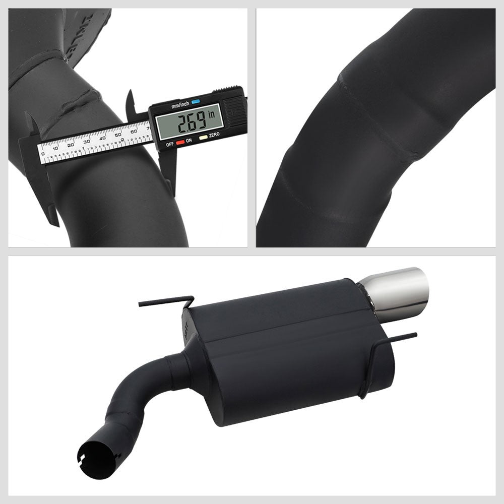 4" Rolled Tip Axleback Exhaust Kit 05-10 Mustang 4.6/5.4L S550 BFC-AXLB-U004