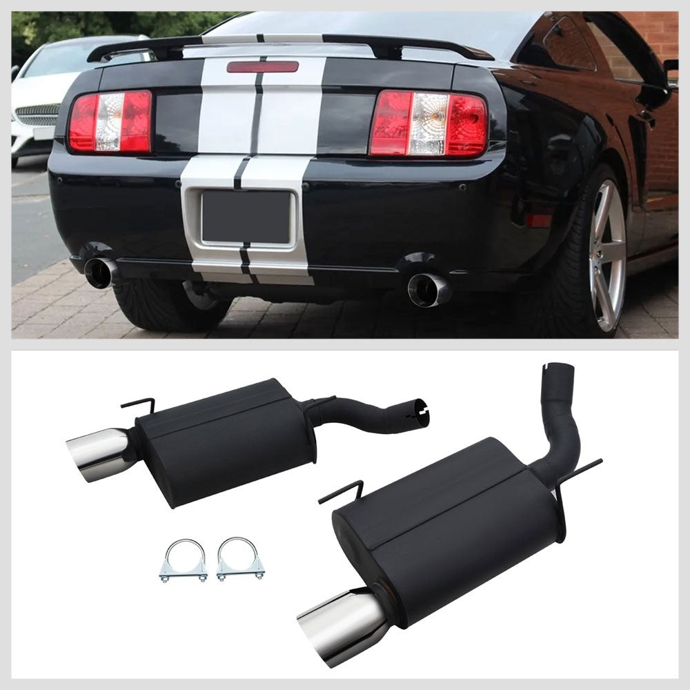 4" Rolled Tip Axleback Exhaust Kit 05-10 Mustang 4.6/5.4L S550 BFC-AXLB-U004