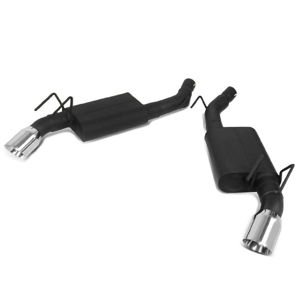 4" Mufflers Rolled Tip Axleback Exhaust Kit For 10-13 Camaro 6.2L BFC-AXLB-U009
