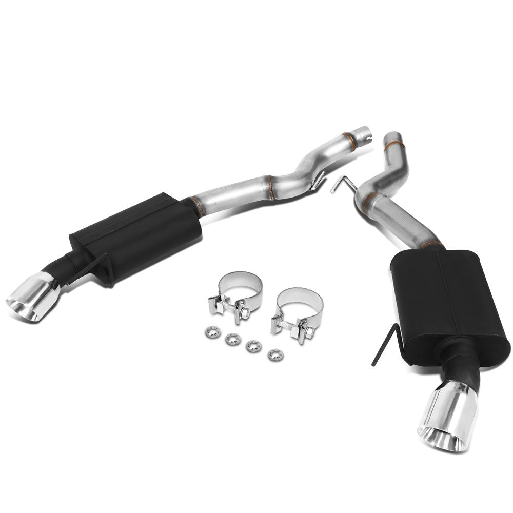 4" Rolled Tip Axleback Exhaust Kit 15-17 Ford Mustang 5.0 S550 BFC-AXLB-U015