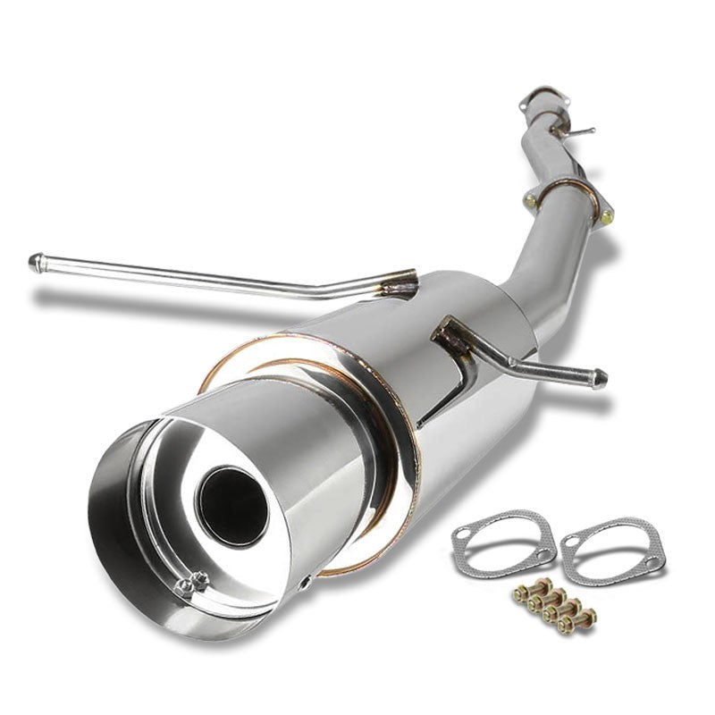 4.5" Muffler Tip Exhaust Catback System For 02-07 Impreza WRX/WRX STI H4 DOHC-Performance-BuildFastCar