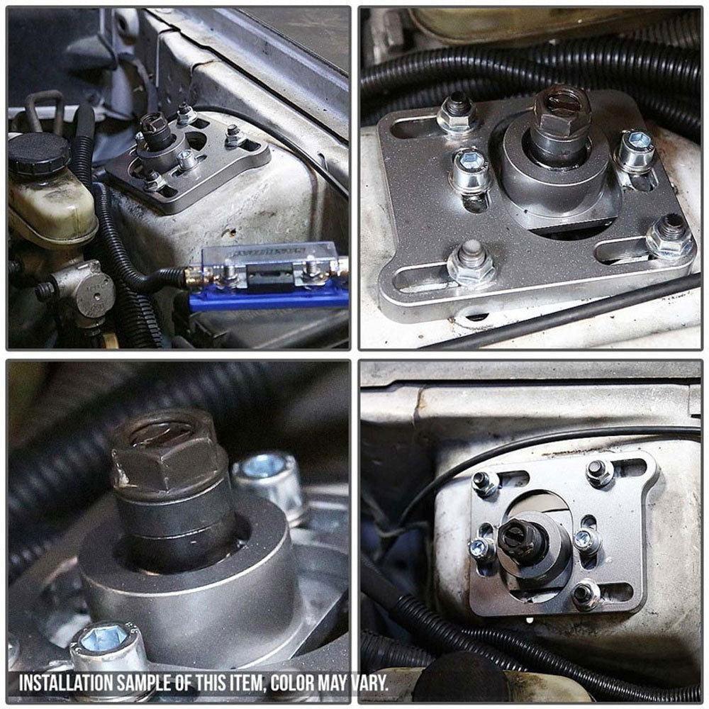 Front Adjustable Aluminum Red Camber/Caster Plate T2 For 94-04 Ford Mustang