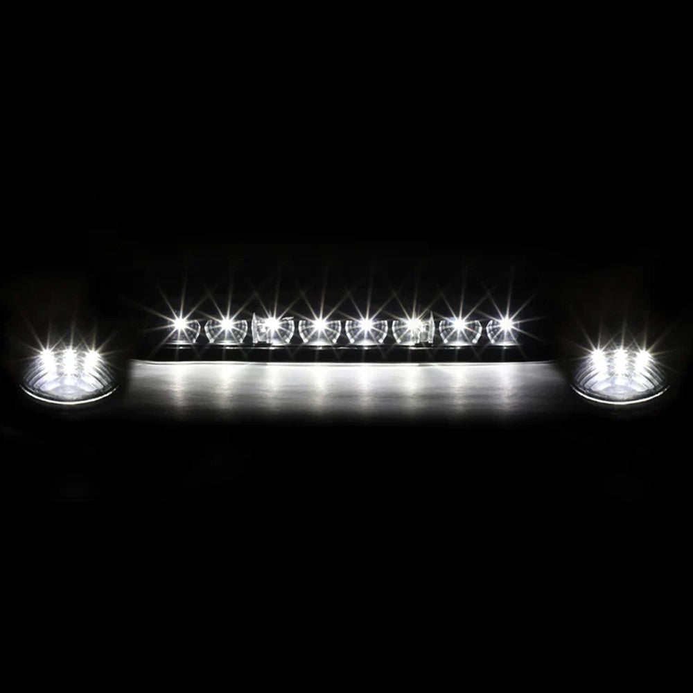 Black House/Clear Len/White LED Roof Light Cab Lamp For 02-06 Silverado/Sierra BFC-RFL-CHVSIL02-BK-WH