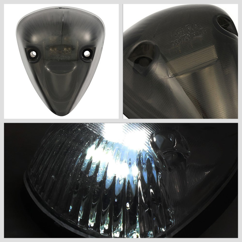 5PCS White LED Cab Roof Top Light with ABS Smoke Lens For 94-98 Ram 1500