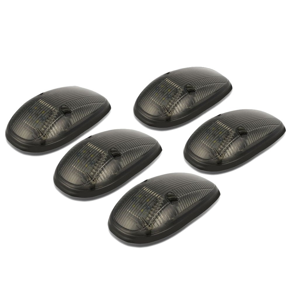 5PCS White LED Cab Roof Top Light OEM with ABS Smoke Lens For 99-02 Ram 3500 BFC-RFL99-SM-W