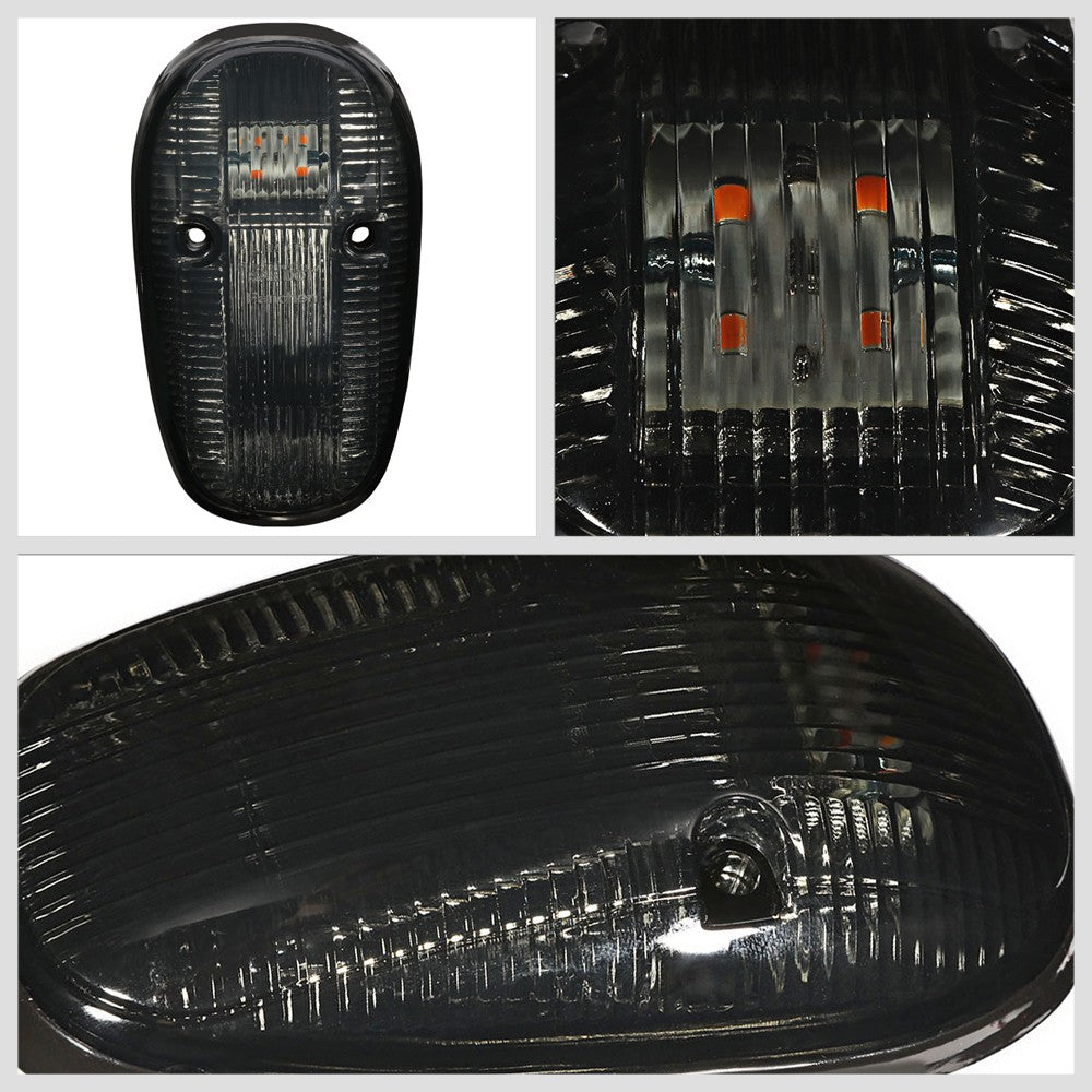 5PCS Amber LED Cab Roof Top Light with ABS Smoke Lens For 99-02 Ram 2500
