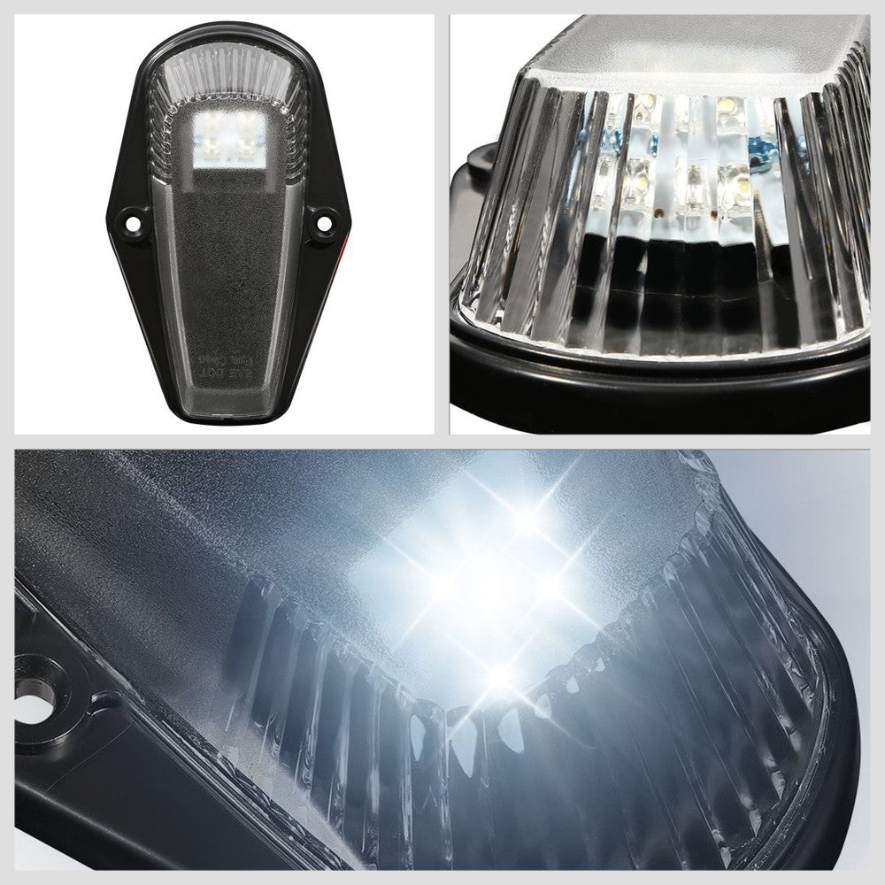 5PCS White LED Cab Roof Top Light with ABS Clear Lens Switch For 80-96 F-150