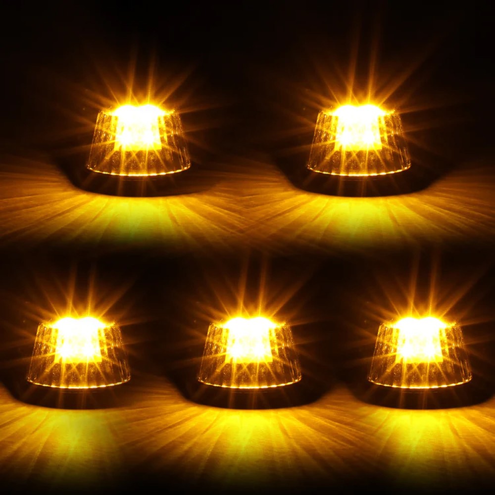 Smoked House&Len/Yellow LED Roof Top Light Cab Lamp For 80-96 F-150 F-250 F-350 BFC-RFL-15080-SM-YL