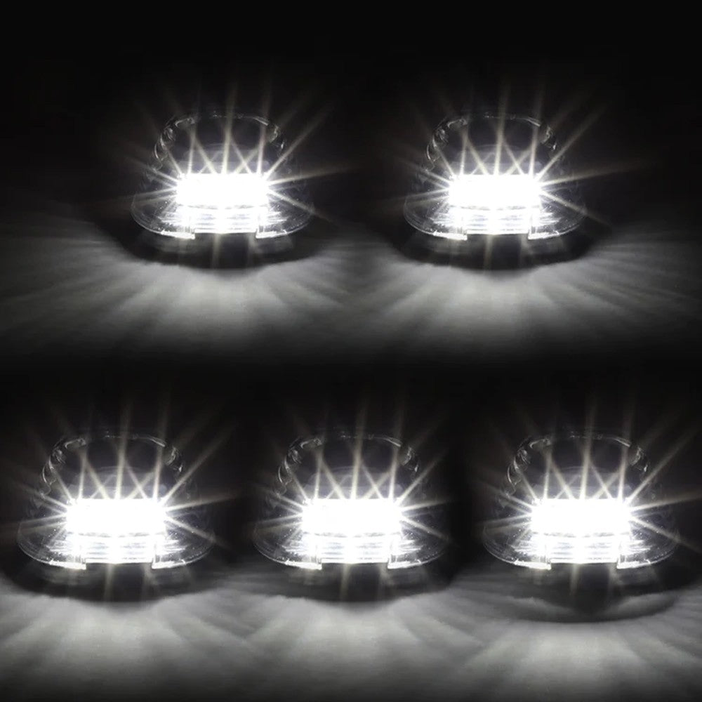 Black House/Clear Len/White LED Roof Top Light Cab Lamp For 99-16 F-Series SD BFC-RFL-FSD99-BK-WH
