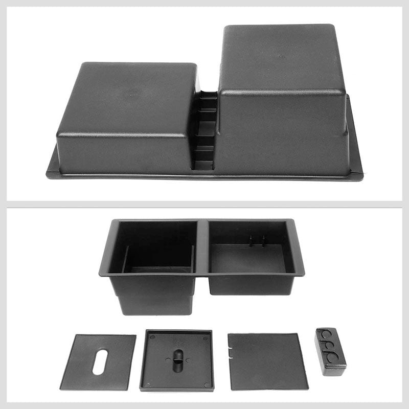 Black Center Console Organizer Coin Tray Lid For 15-18 Silverado/Suburban/Tahoe-Interior-BuildFastCar