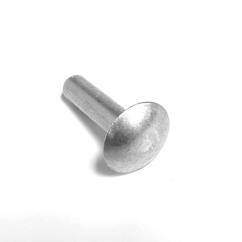 100x L/25mm 1/4" Dia Alu Brazier Head Solid Rivet Fastener Soft Trailer Repair-Hardware Fasteners-BuildFastCar-BFC-TTP-SRT-BZH-025-100-ST
