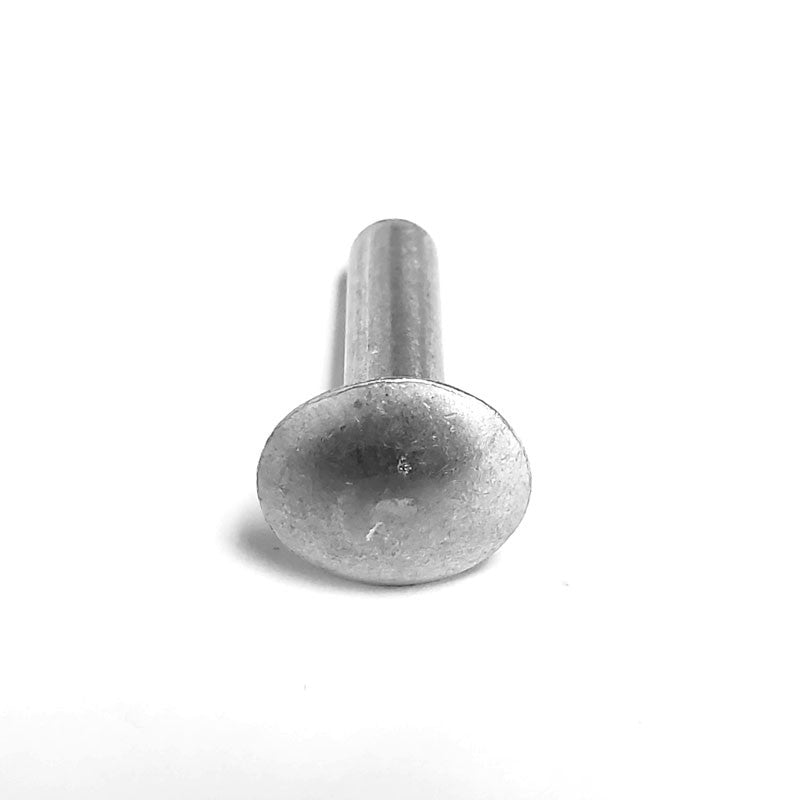 100x L/25mm 1/4" Dia Alu Brazier Head Solid Rivet Fastener Soft Trailer Repair-Hardware Fasteners-BuildFastCar-BFC-TTP-SRT-BZH-025-100-ST