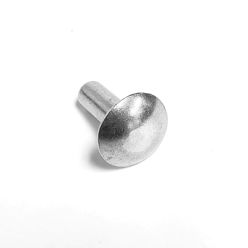 100x L/19mm 1/4" Dia Alu Brazier Head Solid Rivet Fastener Soft Trailer Repair-Hardware Fasteners-BuildFastCar-BFC-TTP-SRT-BZH-025-075-ST