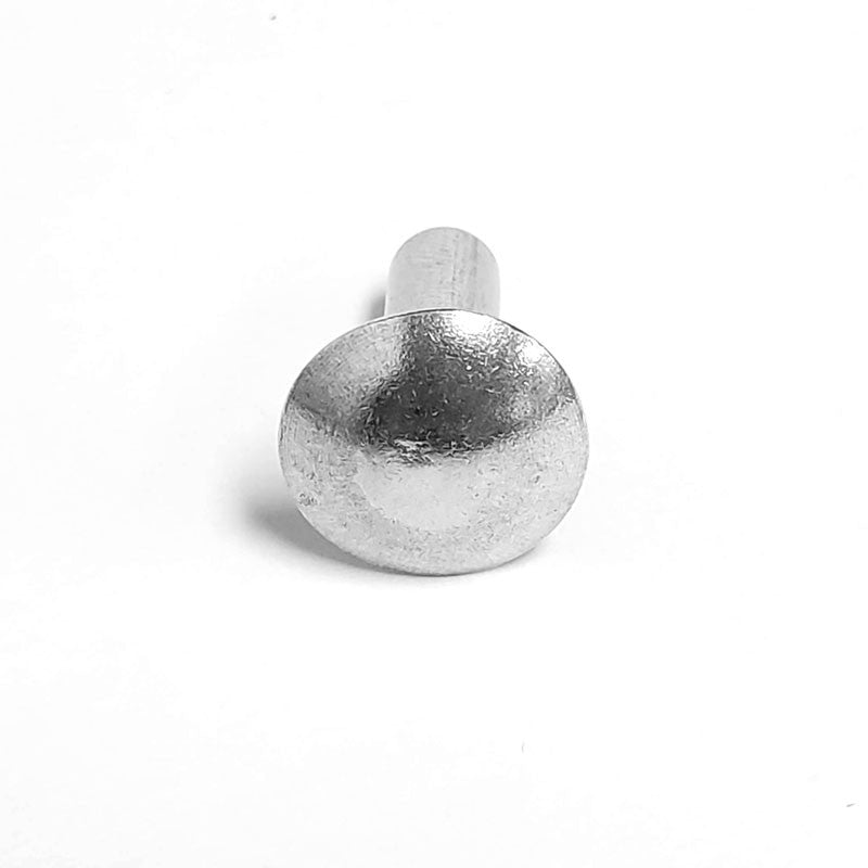 100x L/19mm 1/4" Dia Alu Brazier Head Solid Rivet Fastener Soft Trailer Repair-Hardware Fasteners-BuildFastCar-BFC-TTP-SRT-BZH-025-075-ST