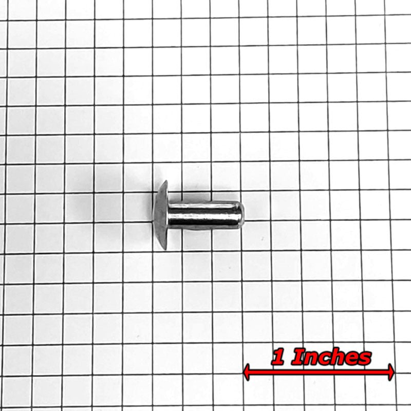 100x L/13mm 3/16" Dia Alu Brazier Head Solid Rivet Fastener Soft Trailer Repair-Hardware Fasteners-BuildFastCar-BFC-TTP-SRT-BZH-018-050-ST