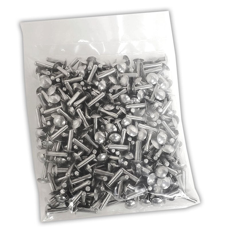 100x L/19mm 3/16" Dia Alu Brazier Head Solid Rivet Fastener Hard Trailer Repair-Hardware Fasteners-BuildFastCar-BFC-TTP-SRT-BZH-018-075-HD