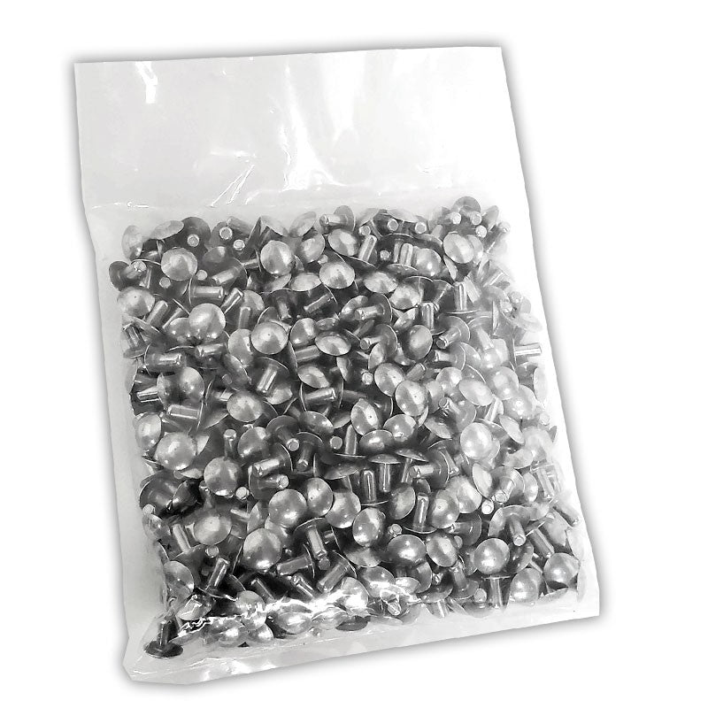 100x L/9.5mm 3/16" Dia Alu Brazier Head Solid Rivet Fastener Hard Trailer Repair-Hardware Fasteners-BuildFastCar-BFC-TTP-SRT-BZH-018-038-HD