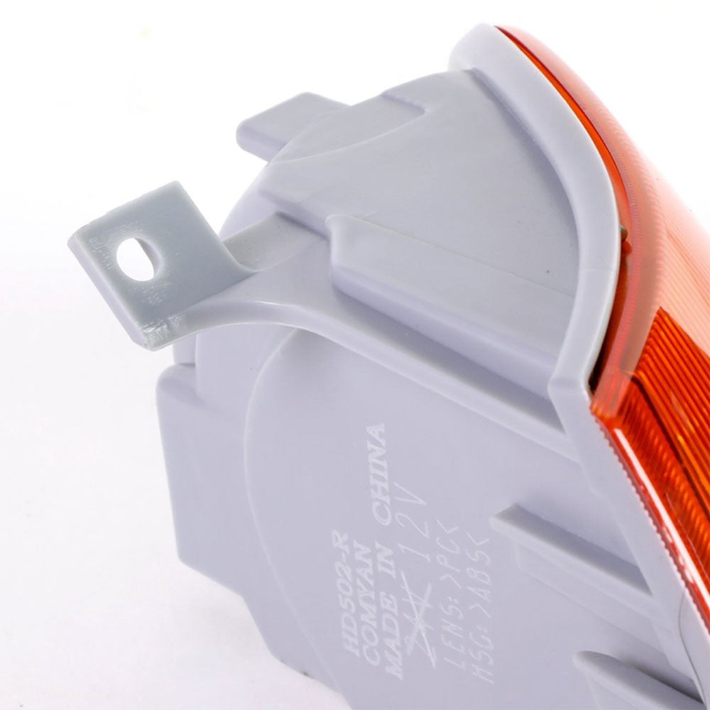 Chrome Housing Amber Lens Reflector Corner Light For 92-95 Civic Sedan EG8/9 EH9