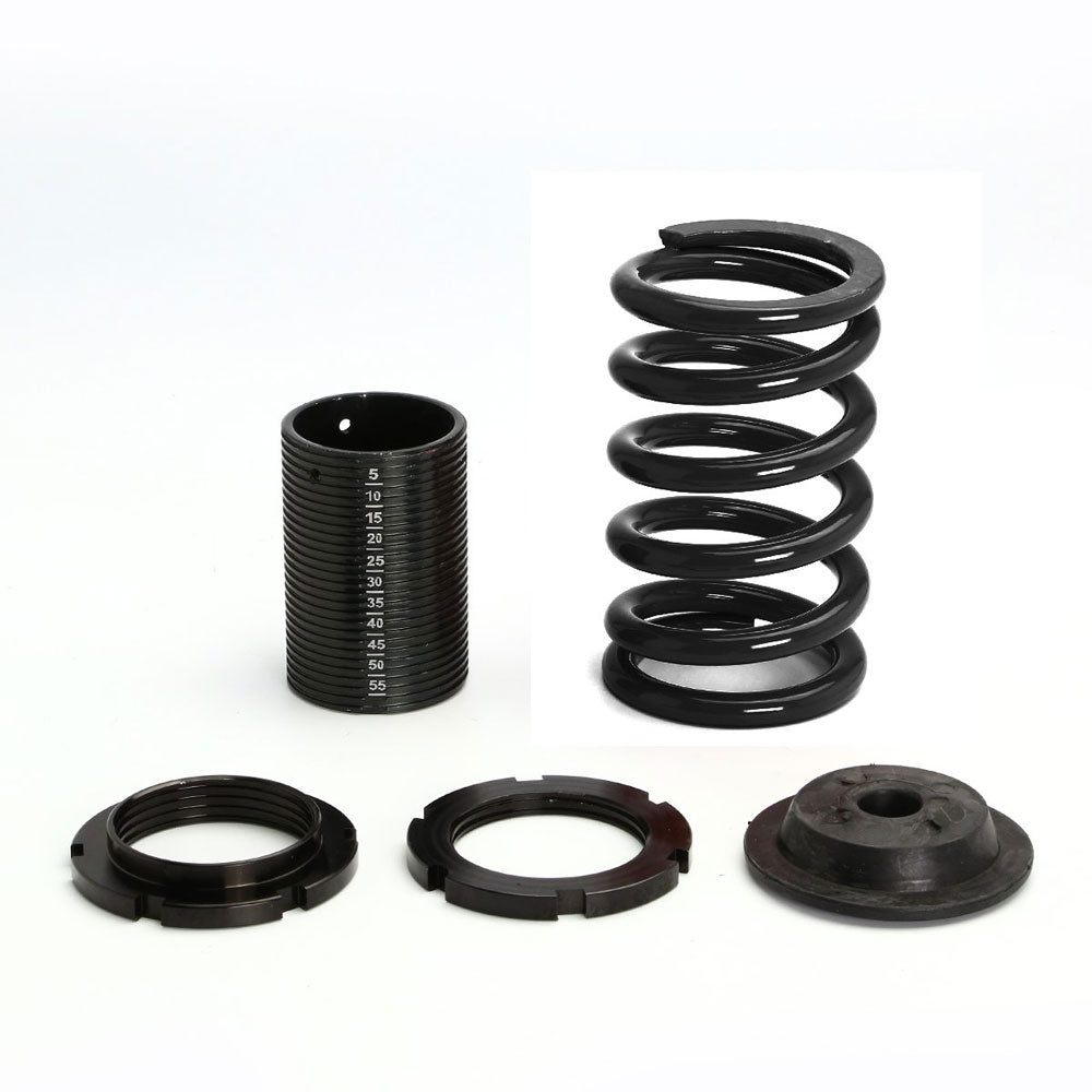 Front/Rear Black Scaled Black Coilover Lowering Spring Kit For 01-05 Honda Civic EM/ES Coupe/Sedan-Shocks & Springs-BuildFastCar