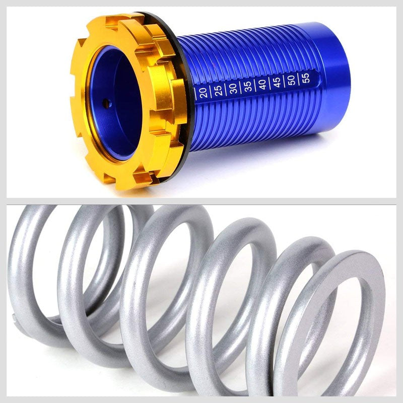 Black/Silver Scaled 1"-4" Adjust Lowering Coilover Spring TY22 For 90-01 Integra-Suspension-BuildFastCar