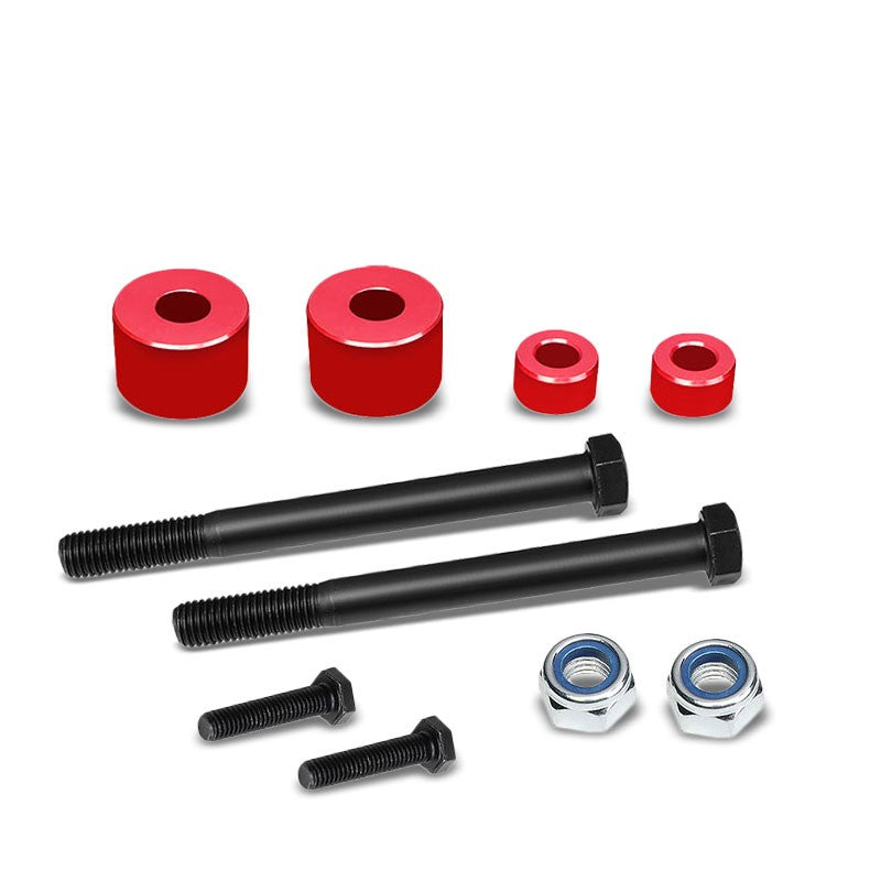 Red 1" Drop Aluminum Front Differential Drop Spacer Kit For 07-17 Tundra 4WD/AWD-Suspension-BuildFastCar