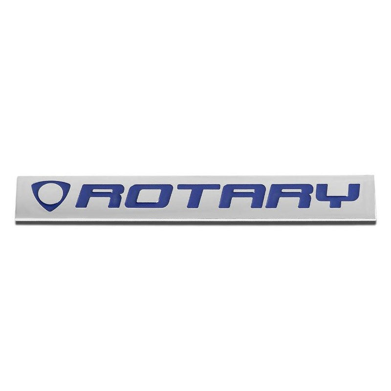Blue/Chrome Sign mark Badge Decal logo Rear Trim Block Emblem Plate-Exterior-BuildFastCar