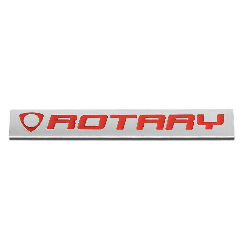 Red/Chrome Rotary Auto Trunk Badge Emblem Decal Medalla 3M Adhesive Sticker-Exterior-BuildFastCar