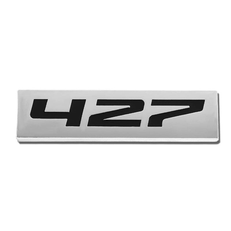 Black/Chrome 427 Letter Sign Rear Trunk Metal Badge Decal Plate Emblem Sticker-Exterior-BuildFastCar