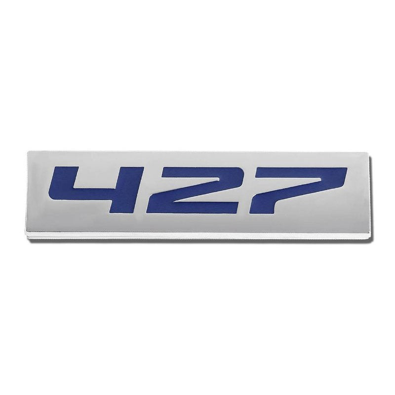 Blue/Chrome 427 Decorative Logo Sign Rear Trunk Metal Badge Decal Sticker Emblem-Exterior-BuildFastCar