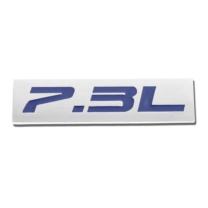 Blue/Chrome7.3L Logo Engine Plate Emblem Rear Trunk Metal Badge Decal Sticker-Exterior-BuildFastCar