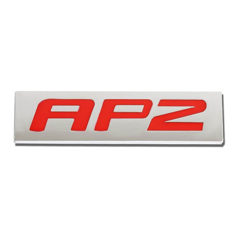 Red/Chrome AP2 Sign Trim Car Trunk Polished Badge Decal Metal Emblem Sticker-Exterior-BuildFastCar