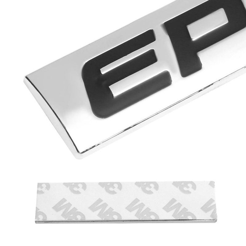 Black/Chrome EP3 Letter Sign Rear Back Trunk Polished Badge Decal Plate Emblem-Exterior-BuildFastCar