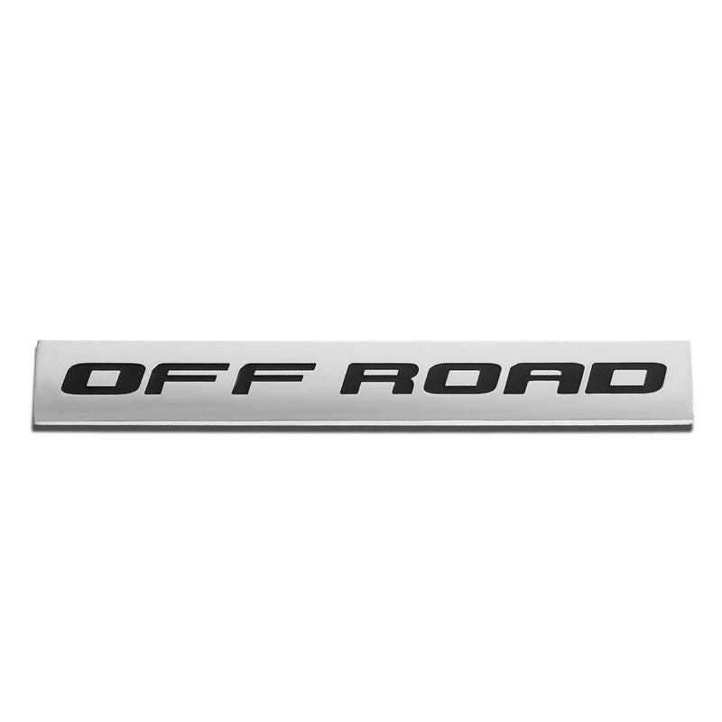 Black/Chrome Off Road Letter Sign Sport Motor Trunk Polished Badge Decal Emblem-Exterior-BuildFastCar