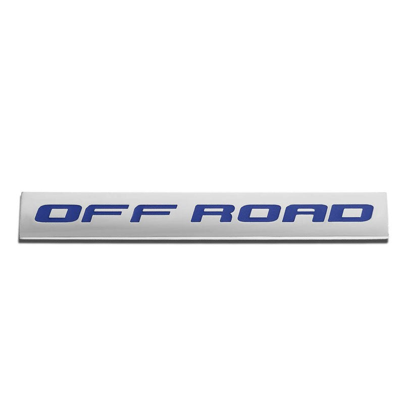 Blue/Chrome OFF ROAD Logo Plate Car RACE Trunk Metal Badge Decal Sticker Emblem-Exterior-BuildFastCar