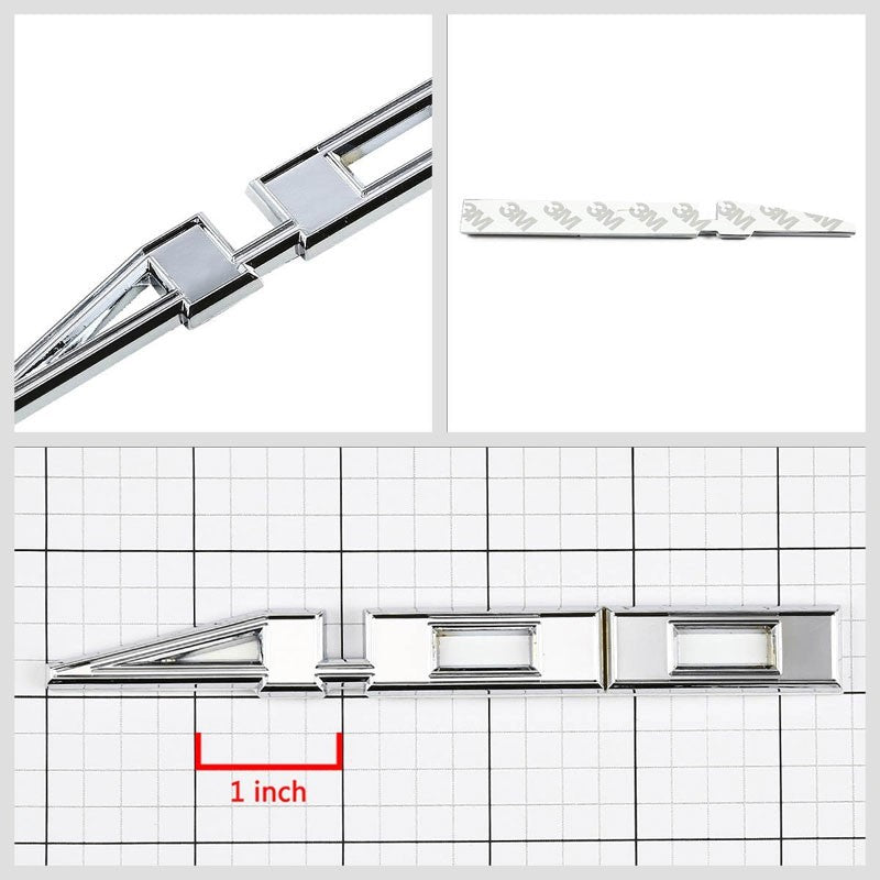 Chrome 400 Trim Symbol Sign Car Logo Badge Emblem Polished Decal Plate 3M-Exterior-BuildFastCar