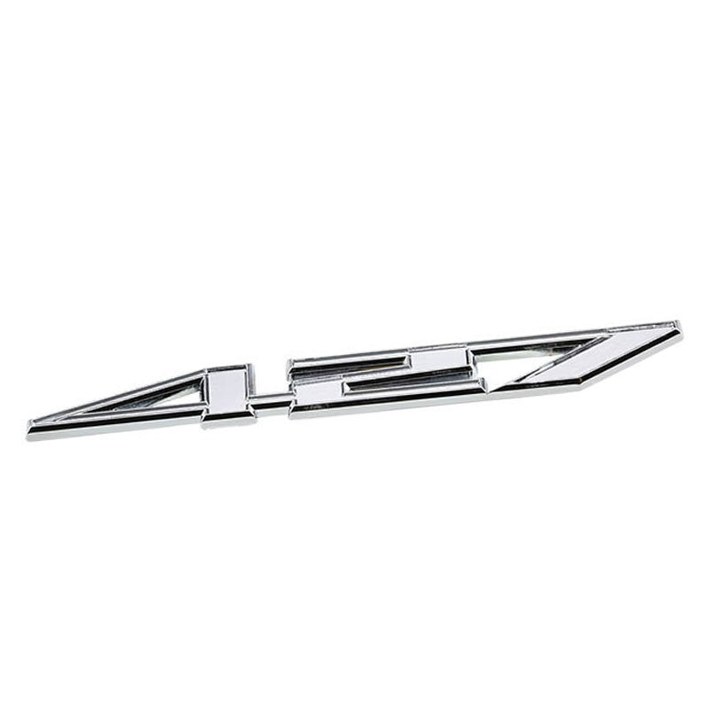 Chrome 427 Number Sign Logo Car Badge Emblem Polished Decal Plate 3M Sticker-Exterior-BuildFastCar