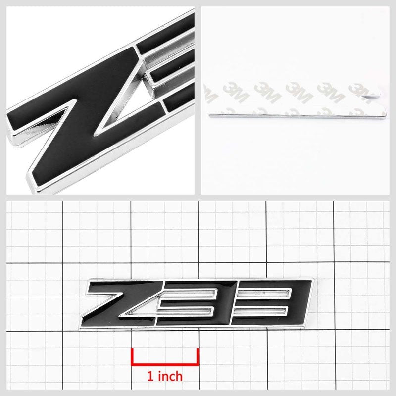Black/Chrome Z33 Number Logo Sport Engine Badge Emblem Decal Plate 3M Sticker-Exterior-BuildFastCar