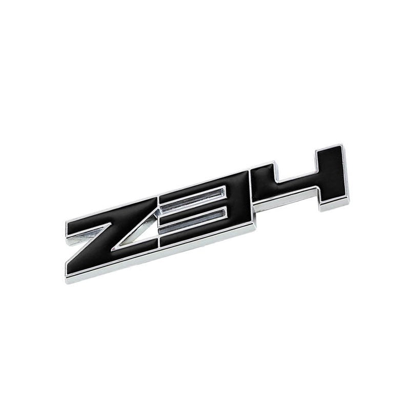 Black/Chrome Z34 Number Logo Sport Engine Badge Emblem Decal Plate 3M Sticker-Exterior-BuildFastCar