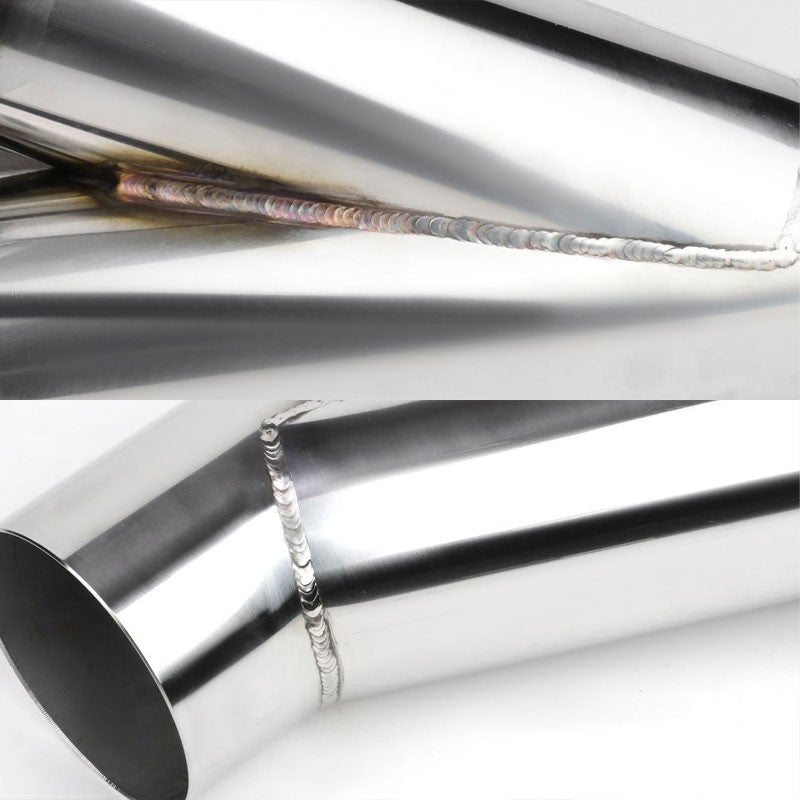 2.25" OD-2.25" OD 16 Guage SS 3-Bolt Racing Exhaust Cutout For Y-Pipe Catback-Performance-BuildFastCar