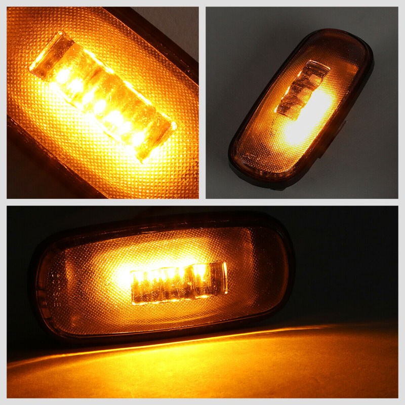 4x Clear LED Clearance Side Marker Light For 03-09 Ram 2500/3500 Dually Fender-Lighting-BuildFastCar-BFC-SML-DOD03RAM-CH