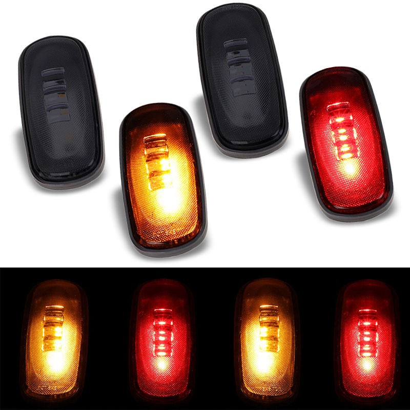 4x Smoke LED Clearance Side Marker Light For 03-09 Ram 2500/3500 Dually Fender-Lighting-BuildFastCar-BFC-SML-DOD03RAM-SM