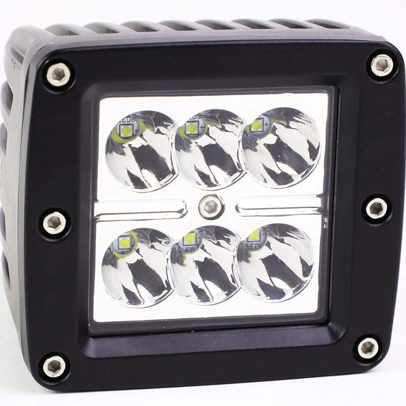 2x Top Mount Bull Bar/Roof Fog Light Lamp 6500K LED For Off Road ATV Truck SUV-Exterior-BuildFastCar