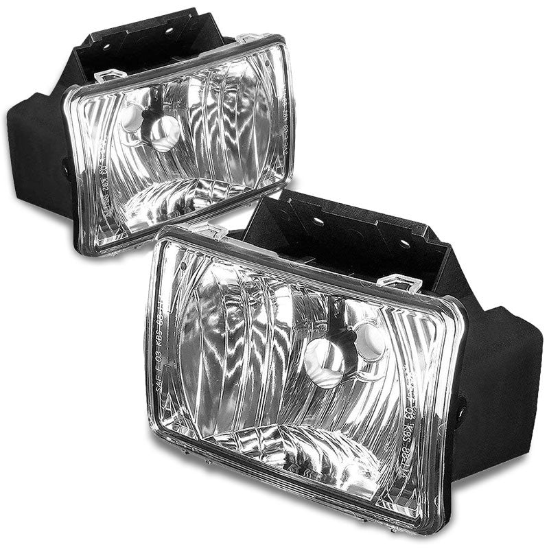 Front Bumper Driving Fog Light Lamp CHrome Housing Clear Lens For 04-12 Colorado-Exterior-BuildFastCar