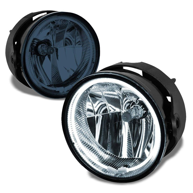 Front Bumper Driving Fog Light Lamp+Halo Ring CCFL+Bulbs Smoke For 08-11 Ranger-Exterior-BuildFastCar