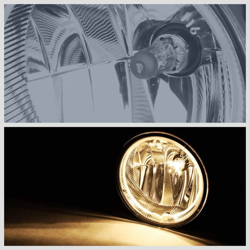 Front Bumper Driving Fog Light Lamp+Halo Ring CCFL+Bulbs Smoke For 08-11 Ranger-Exterior-BuildFastCar