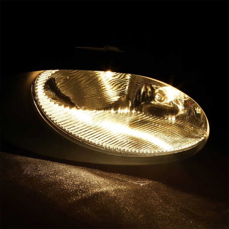 Front Bumper Fog Light Lamp Black Bezel+Bulbs Amber Lens For 12 Civic 4Dr Sedan-Exterior-BuildFastCar