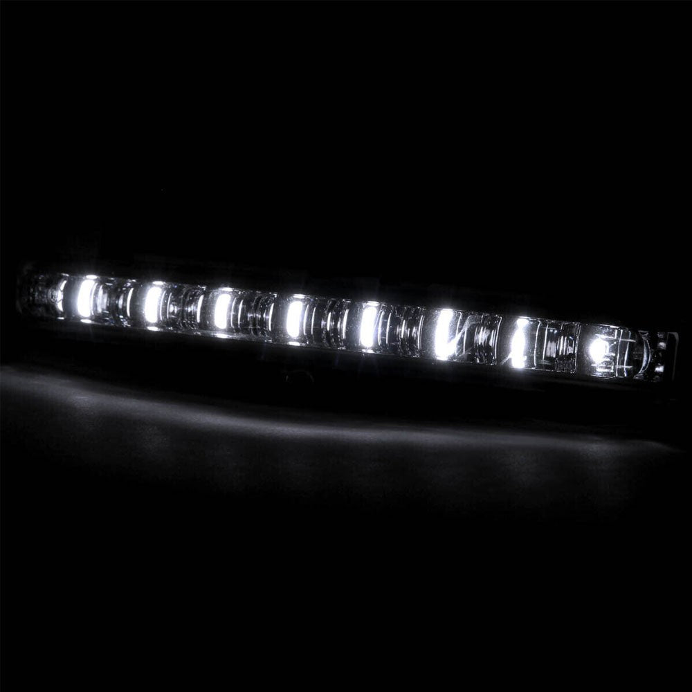 Smoke Lens 8 White LED Front Bumper Day Time Running Light Fog Lamp BFC-FOLK-LED8-SM