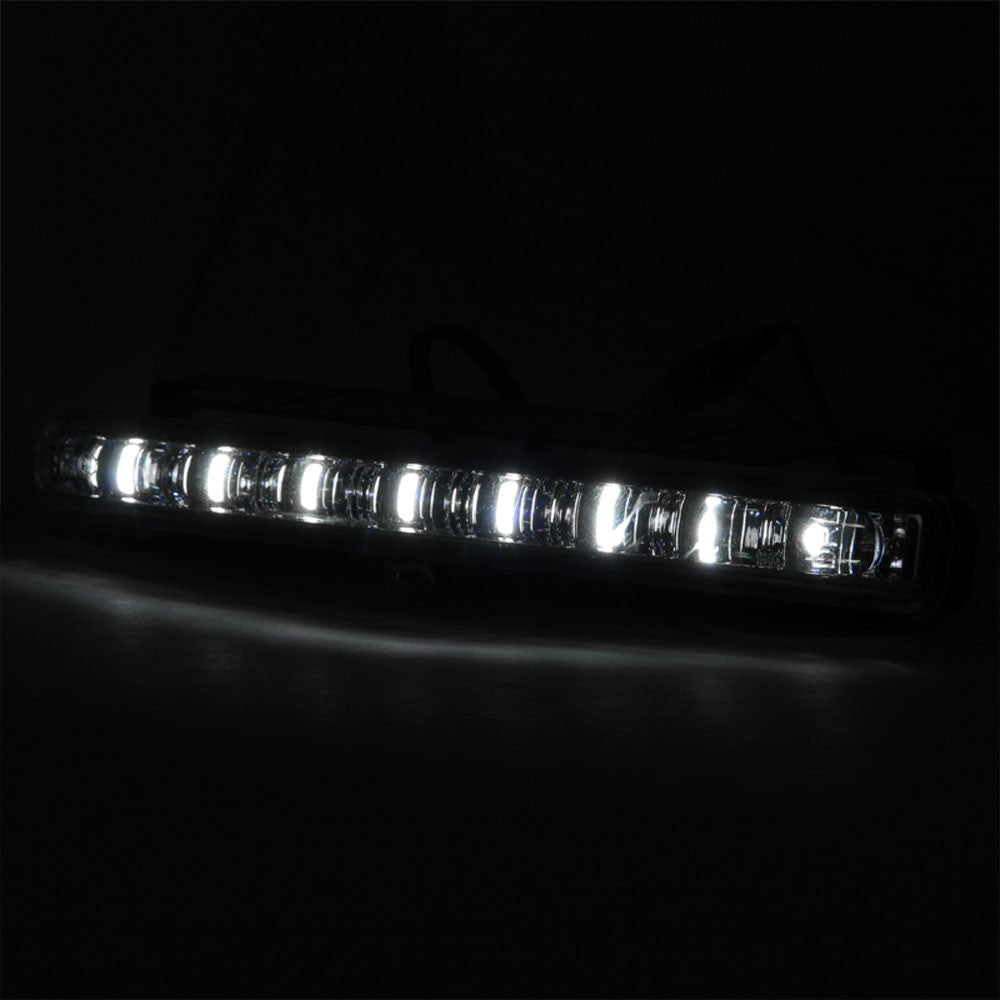 Clear Lens 8 White LED Front Bumper Day Time Running Light Fog Lamp BFC-FOLK-LED8