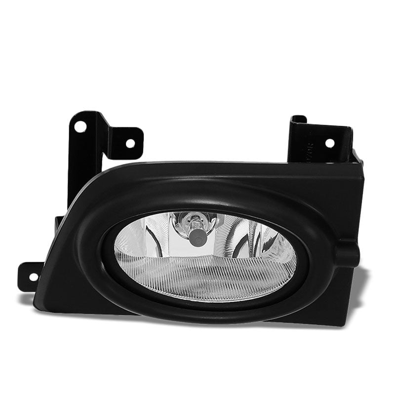 OE Style Front Right Side Fog Light Lamp+Bezel Chrome/Clear For 06-08 Civic 4Dr-Lighting-BuildFastCar-BFC-FOLK-HON06CIV4D-R