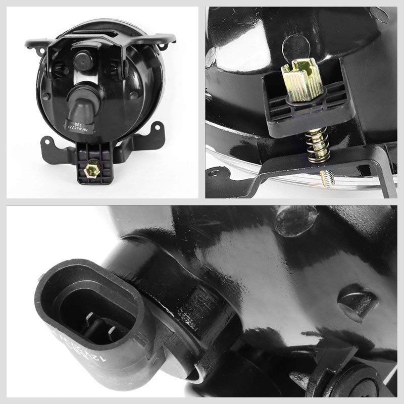 Front Bumper Driving Fog Light Lamp Kit+Bulbs Clear Lens For 03-06 Accent 3Dr-Exterior-BuildFastCar